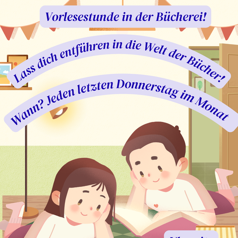 Poster Vorlesen Termine